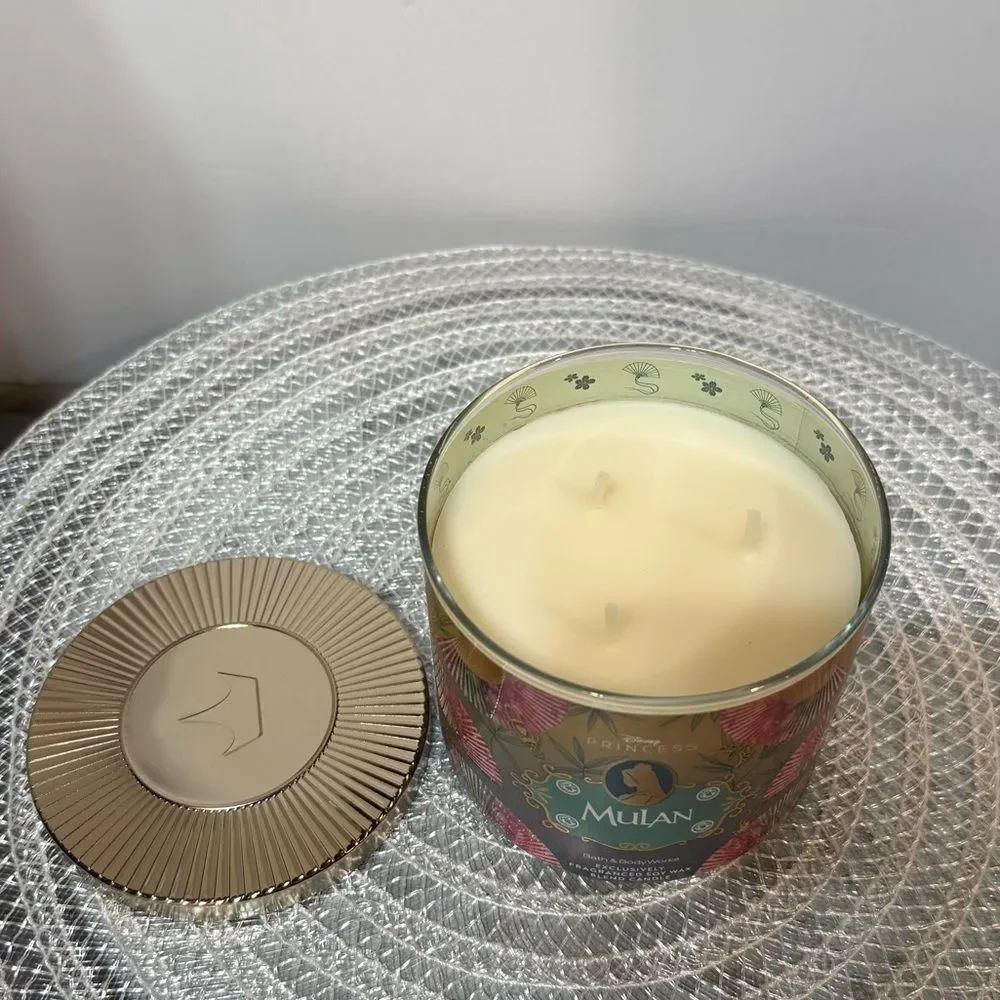 BBW Disney Mulan 3 Wick Scented Candle NWT